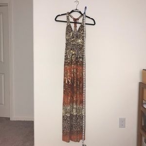 Patterned Racerback Dress